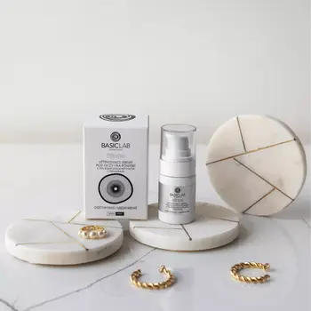BasicLab Esteticus, serum pod oczy i na powieki z 10% kompleksem peptydów i ceramidami, Odżywienie i Ujędrnienie, 15 ml