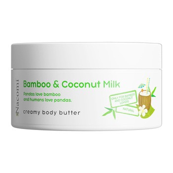 Nacomi, masło do ciała o zapachu bambusa z mlekiem kokosowym, 100 ml