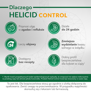 Helicid Control, 10 mg, kapsułki, 14 szt.