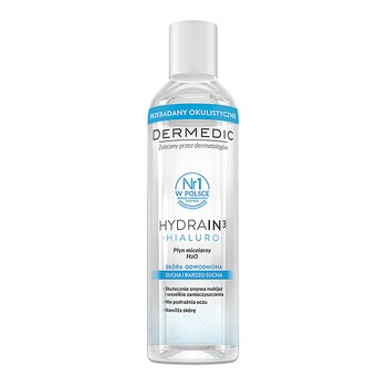 Dermedic Hydrain 3 Hialuro, płyn micelarny H2O, 100 ml