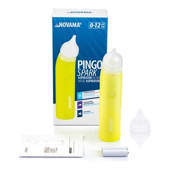 Novama Pingo Spark, aspirator do nosa, limonkowy, 1 szt.