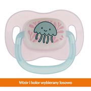 Canpol Babies Love&Sea, smoczek uspokajający, silikonowy okrągły, 6-18 m, 1 szt. https://azcdn.doz.pl/image/d/product/96ab2b73-scale-180x180.png