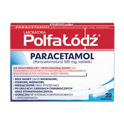 Paracetamol Polfa-Łódź, 500 mg, tabletki, 20 szt