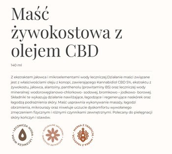 Gorvita, Maść żywokostowa z olejem CBD, 140 ml