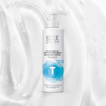 Idee Derm, dermatologiczny żel normalizujący do mycia twarzy, 220 ml