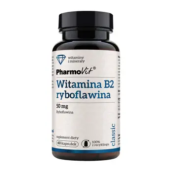 Pharmovit Witamina B2 ryboflawina 50 mg, kapsułki, 60 szt.