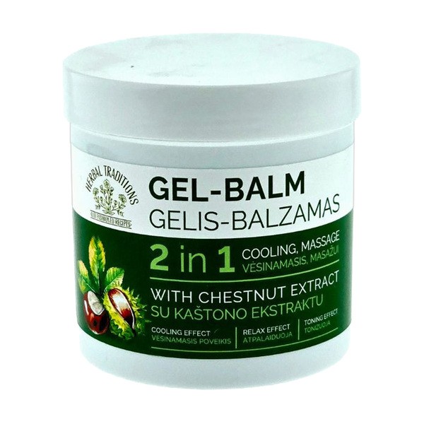 Herbal Traditions Herbal Traditions, żel-balsam do nóg 2 w 1 chłodzący ekstrakt z kasztanowca, 250 ml — Inhaltsstoffe und Bewertung