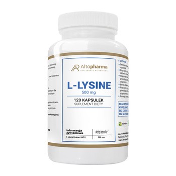 Alto Pharma L-Lysine 500 mg, kapsułki, 120 szt.