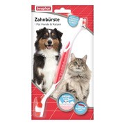 Beaphar Toothbrush, dwugłowicowa szczoteczka do zębów dla psów i kotów, 1 szt. https://azcdn.doz.pl/image/d/product/4bbc0bf1-scale-180x180.png