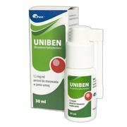 Uniben, 1,5 mg/ml, aerozol do stosowania w jamie ustnej, 30 ml