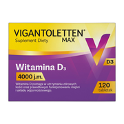 Vigantoletten Max, witamina D3 4000 j.m., tabletki, 120 szt.