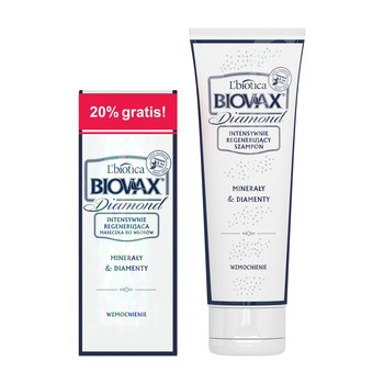 Biovax Glamour Diamond, maseczka do wszystkich rodzajów włosów, 125ml + 25ml GRATIS