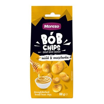 Moreso, Bób Chips, Miód & Musztarda, 80 g