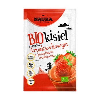 Naura, kisiel truskawkowy z witaminą C bio, 38 g