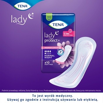 Tena Lady Normal Night, wkładki, 10 szt.