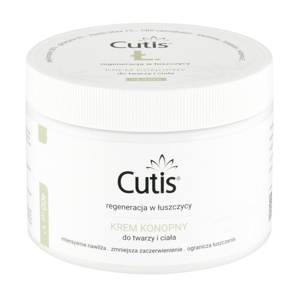 Cutis Cutis Ł, krem konopny 20% + CBD, 400 ml