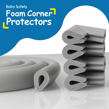 Sipo, piankowe zabezpieczenia narożników szklanych mebli, 4 szt.