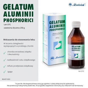 Gelatum Aluminii phosphorici, 45mg/g, zawiesina doustna, 250 g