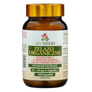 My Herbs Żelazo organiczne, kapsułki, 120 szt. https://azcdn.doz.pl/image/d/product/5f803493-scale-180x180.png