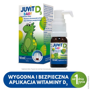 Juvit Baby D3, płyn (krople), 10 ml