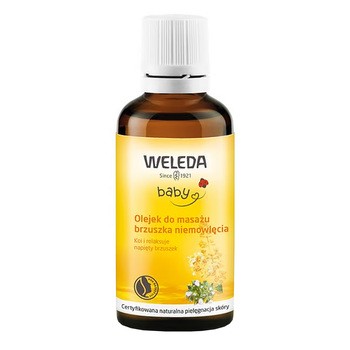 Weleda, olejek do masażu brzuszka niemowlęcia, 50 ml
