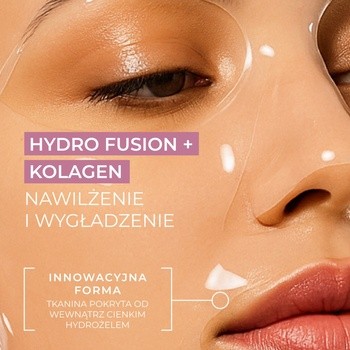 L`Biotica PGA Hydro Fusion + Kolagen, hydrożelowa maska do twarzy z kolagenem, 1 szt.