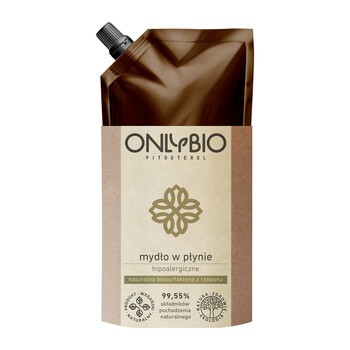 OnlyBio Fitosterol, hipoalergiczne mydło w płynie, 500 ml, uzupełniacz