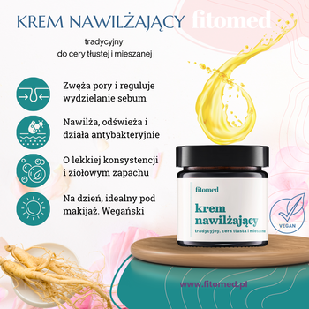 Fitomed, krem nawilżający tradycyjny do cery tłustej i mieszanej, 55 g