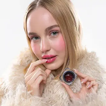 Claresa Care All Day Perfect Jelly Lip Mask, intensywnie regenerująca żelowa maska do ust, Vanilla Cherry, 8 g