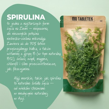 Spirulina, tabl., 100 szt