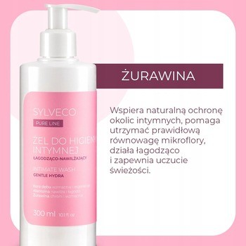 Sylveco Pure Line, żel do higieny intymnej, łagodząco-nawilżający, 300 ml