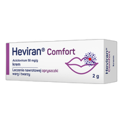 Heviran Comfort, 50 mg/g, krem, 2 g, tuba