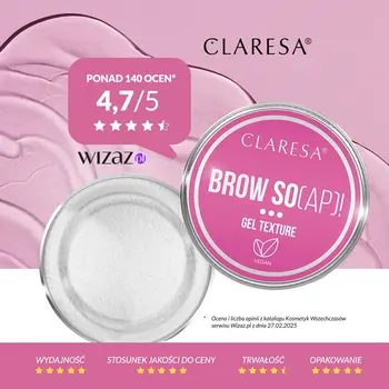 Claresa Brow So(ap)!, mydło do stylizacji brwi, 30 ml