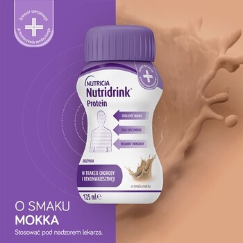 Zestaw 2x Nutridrink Protein, płyn o smaku mokka, 4 x 125 ml