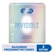 Durex Invisible, prezerwatywy dla większej bliskości, 3 szt.