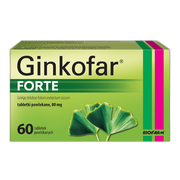 Ginkofar forte, 80 mg, tabletki powlekane, 60 szt.