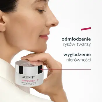 Zestaw Agenity Neuroglow 5º Rozświetlenie, krem na dzień, 50 ml + krem na noc, 25 ml + kosmetyczka