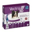 Vectra 3D Roztwór dla psów 10–25 kg, ochrona przed pasożytami, pipety, 3 szt.