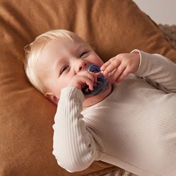 B.box, symetryczny smoczek silikonowy 6m+., Ocean + Sky, 2 szt.