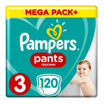 Pampers Pants 3, pieluchomajtki dla dzieci (6-11 kg), 120 szt.