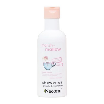 Nacomi, żel pod prysznic, marshmallow, 300 ml