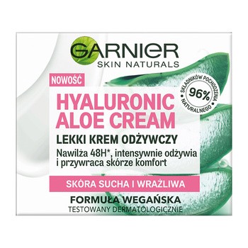 Garnier Hyaluronic Aloe, krem nawilżający z kwasem hialuronowym i aloesem, 50 ml