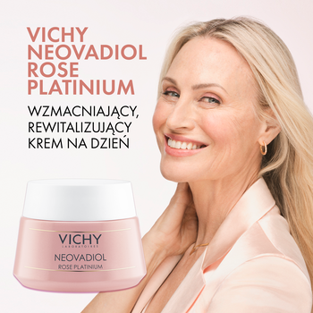 Vichy Neovadiol Rose Platinium, krem wzmacniająco-rewitalizujący na dzień, 50 ml