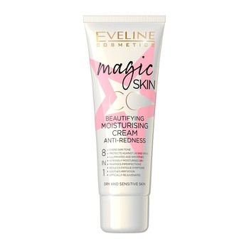 Eveline Cosmetics Magic Skin CC, upiększający krem nawilżający na zaczerwienienia, 50 ml