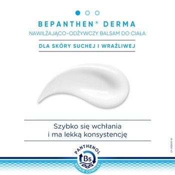 Bepanthen Derma, balsam nawilżająco-odżywczy do ciała, 200 ml