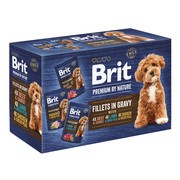 Brit Premium by Nature Dog Fillets in Gravy Multipack, zestaw karm mokrych dla dorosłych psów, mix smaków, 85 g x 12 szt. https://azcdn.doz.pl/image/d/product/0acd4a0d-scale-180x180.png