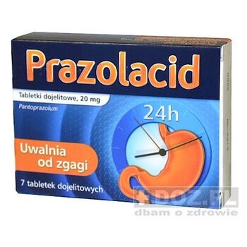 Prazolacid, 20 mg, tabletki dojelitowe, 7 szt.