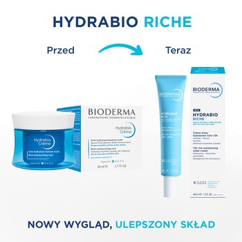 Bioderma Hydrabio Riche, bogaty krem nawilżający, 40 ml