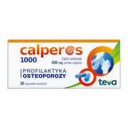Calperos 1000, 400 mg jonów wapnia, kapsułki twarde, 30 szt.