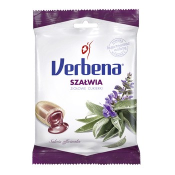 Verbena, cukierki ziołowe z szałwią, 60 g